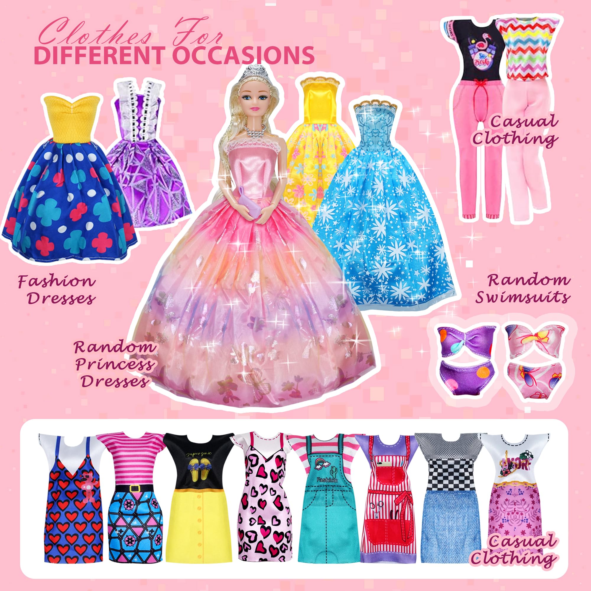 Sidola princess dresses and accessories for versatile styling.
