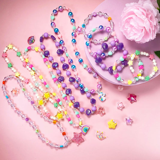 SIELEVIN rainbow pendant necklace, colorful accessory for joyful dress-up moments.