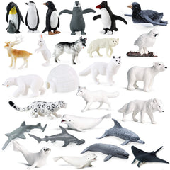 SIENON 26Pack penguin figure for classroom learning and cake toppers