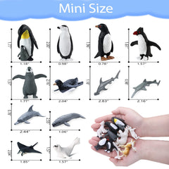 SIENON 26Pack polar bear figure for party decor and educational play