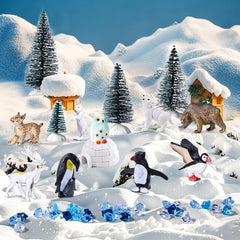 SIENON caribou figurine enhances Arctic diorama projects and imaginative play.
