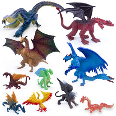 SIENON dragon toy figures in 5-inch size with bold colors for cake toppers