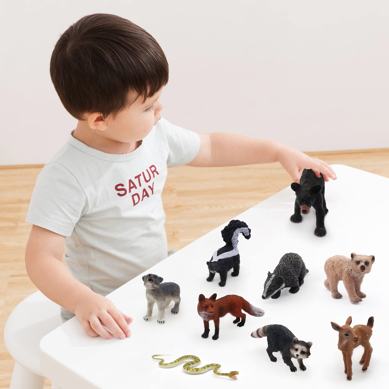 SIENON bear cub figure for party or classroom display