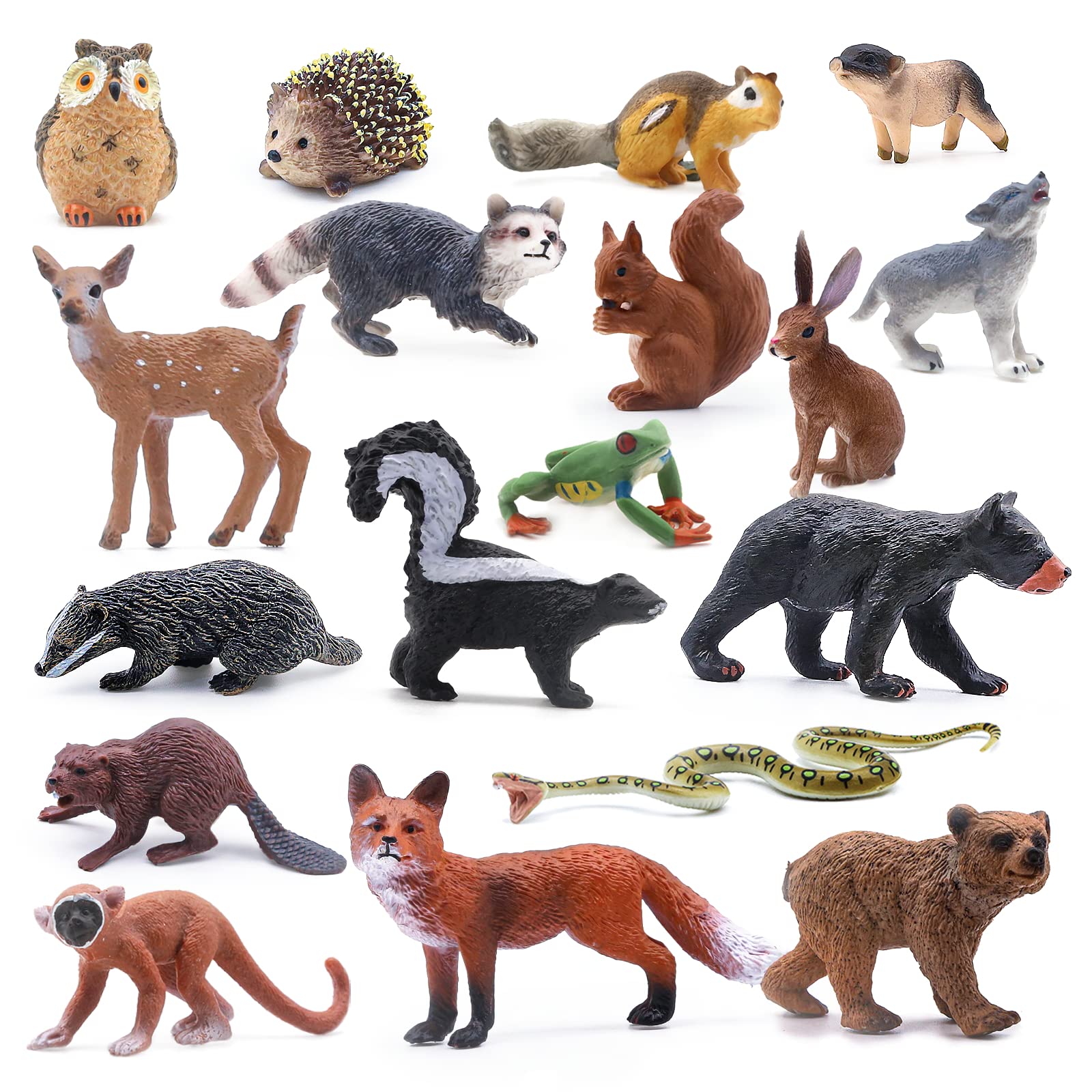 SIENON forest fox figure for imaginative play and cake decorating