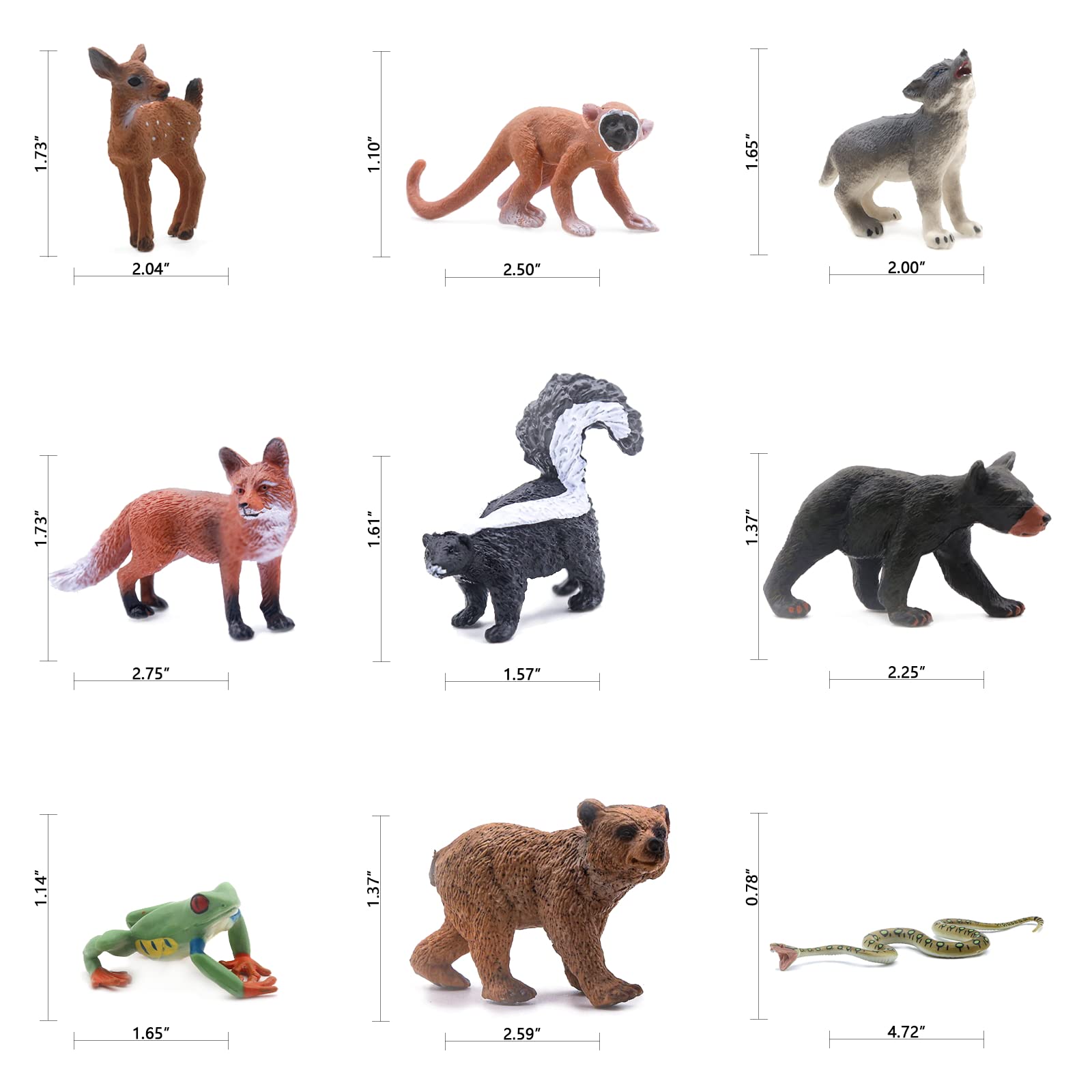 SIENON snake figure for pretend forest play