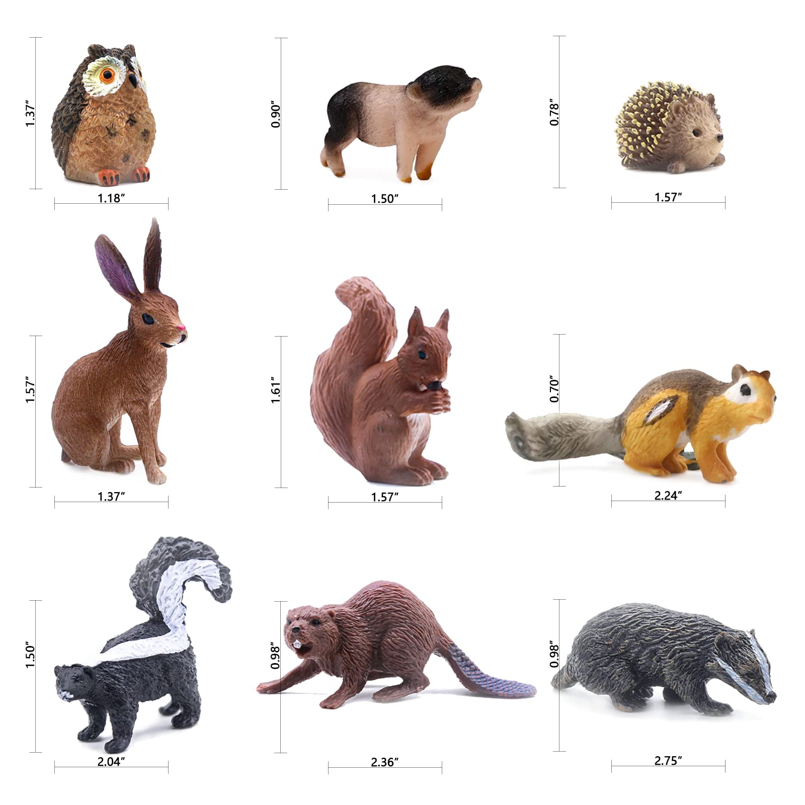 SIENON baby gray wolf figure for wildlife learning games
