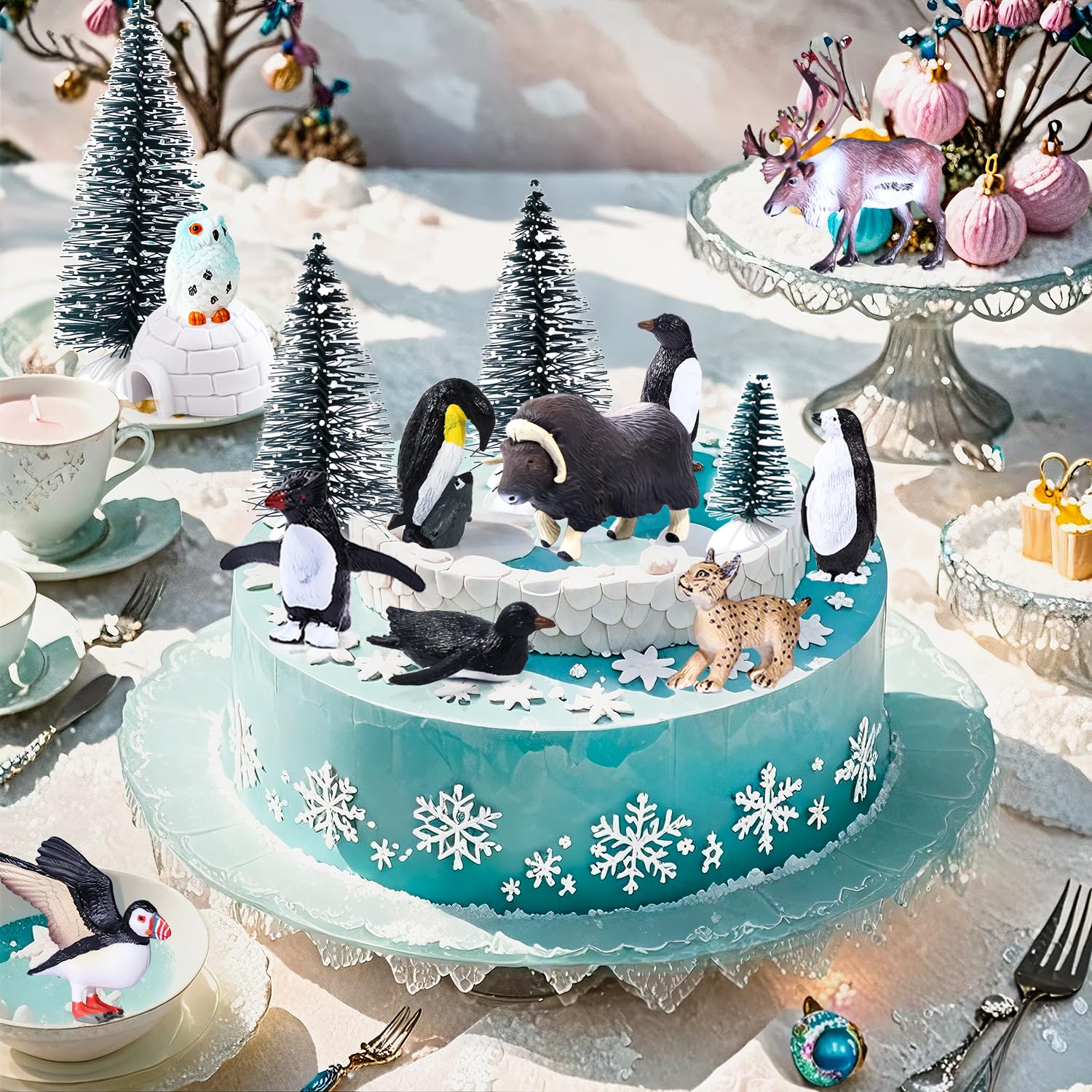 SIENON igloo diorama piece supports crafting and decorative displays.