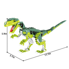 SIENON Velociraptor movable jaw and neck joints enable dynamic poseability