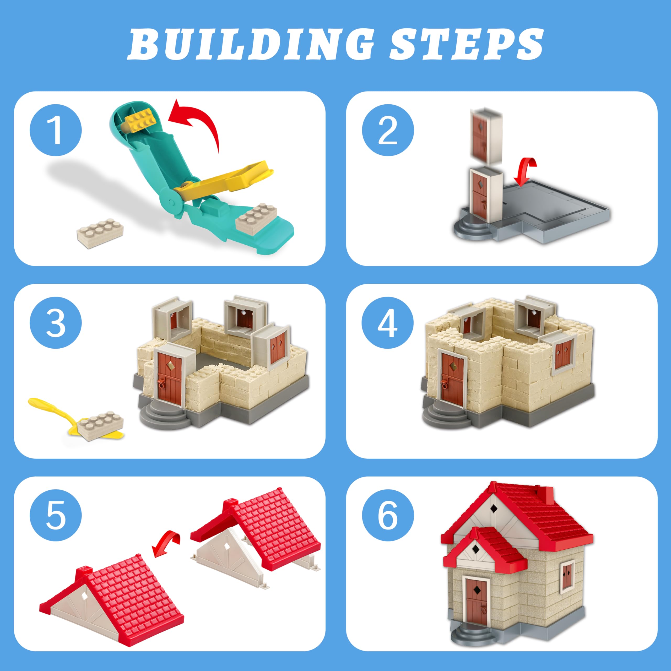 SIGHTEEDA castle-building mold set sparks creative castle designs