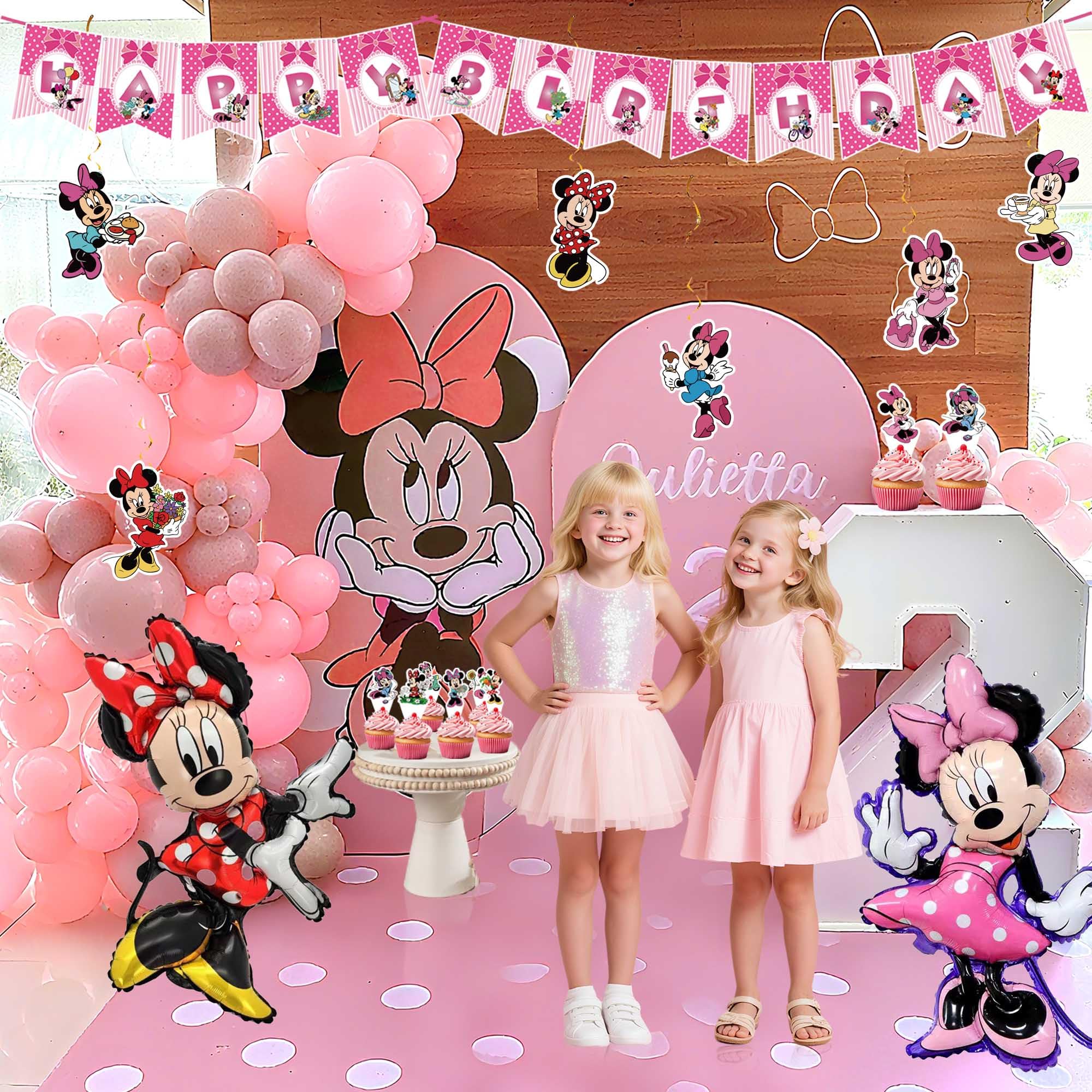 Signreen pink latex balloons fill the venue with color and whimsy.