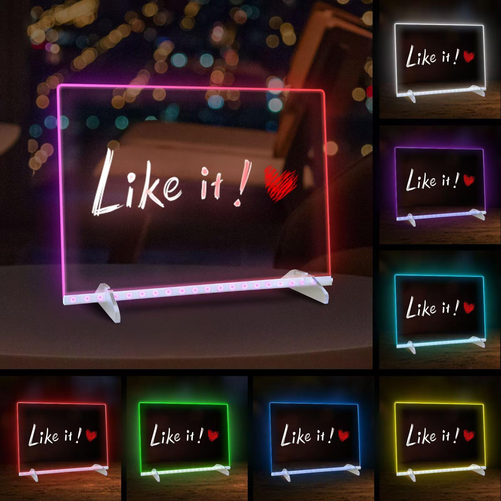 Signsxcel LED drawing board brightness control dial with 20 levels close-up for customizable lighting.