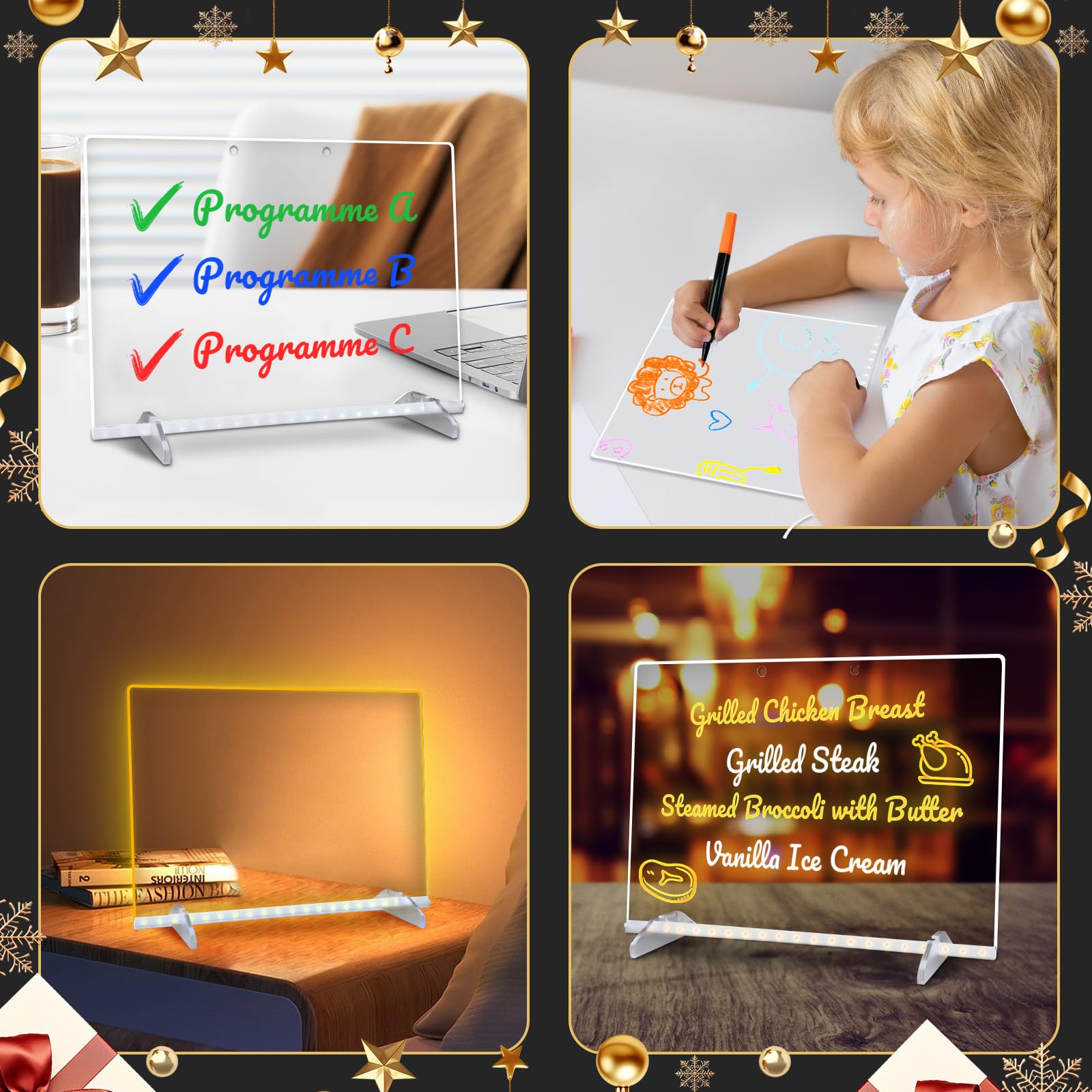 Signsxcel LED note board stand and hanging kit enable flexible display