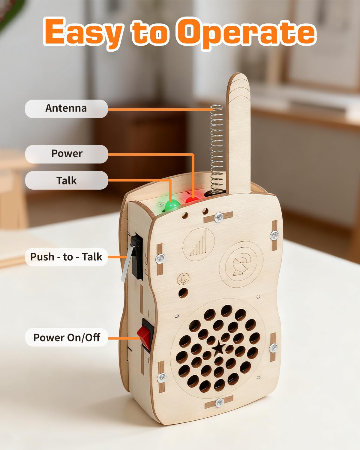 SIHUADON walkie-talkie circuit closeup highlights simple electronics learning.
