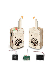 SIHUADON walkie-talkie kit front view ideal for classroom projects and family exploration.