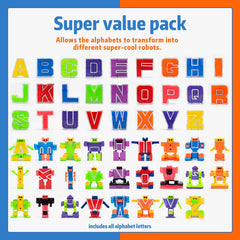 Siiziitoo Alphabots being assembled from letters boosts fine motor skills