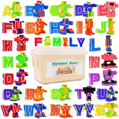 Siiziitoo Alphabots letters-to-robots transform the alphabet for engaging play