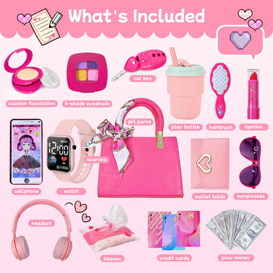 Sikcurg pretend makeup set with eyeshadow and lipstick for safe creative play.