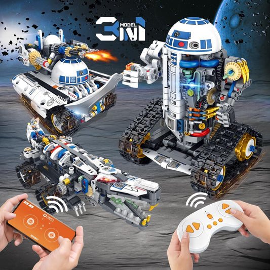Sikewettx robot assembly showing transformation into dinosaur and tank.