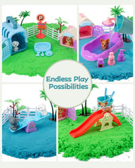Sikmcle sand tools and accessories expand building and scooping fun.