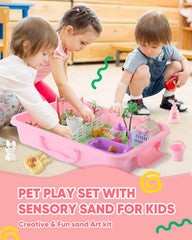 Sikmcle travel-ready sandbox keeps kids entertained on outings.