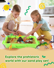 Sikmcle travel-ready sandbox with secure lid for on-the-go fun
