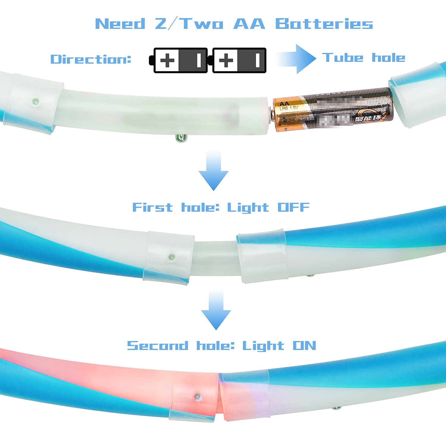 SIKWO LED dance hoop has a seamless one-piece design for easy setup