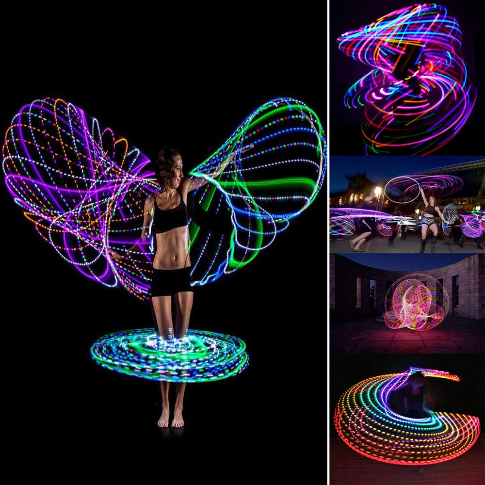 SIKWO LED dance hoop with strobe effects for energetic workouts