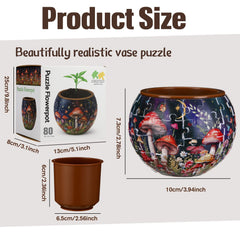 Silipull 3D Puzzle Vase detachable stand enabling flexible display and quick setup