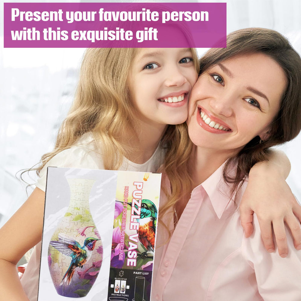Silipull 3D puzzle vase as a housewarming gift adds a unique accent.