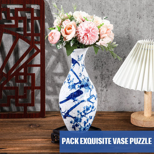 Silipull 3D puzzle vase with detachable stand ready for elegant display