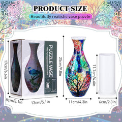 Silipull 3D puzzle vase water column supports elegant floral arrangements.