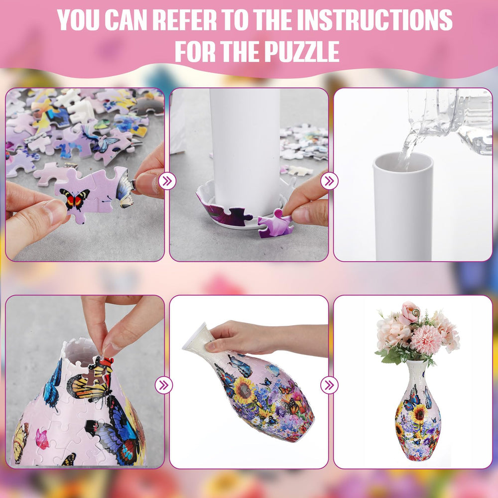 Silipull Butterfly 3D vase displaying blooms enhances room ambiance.