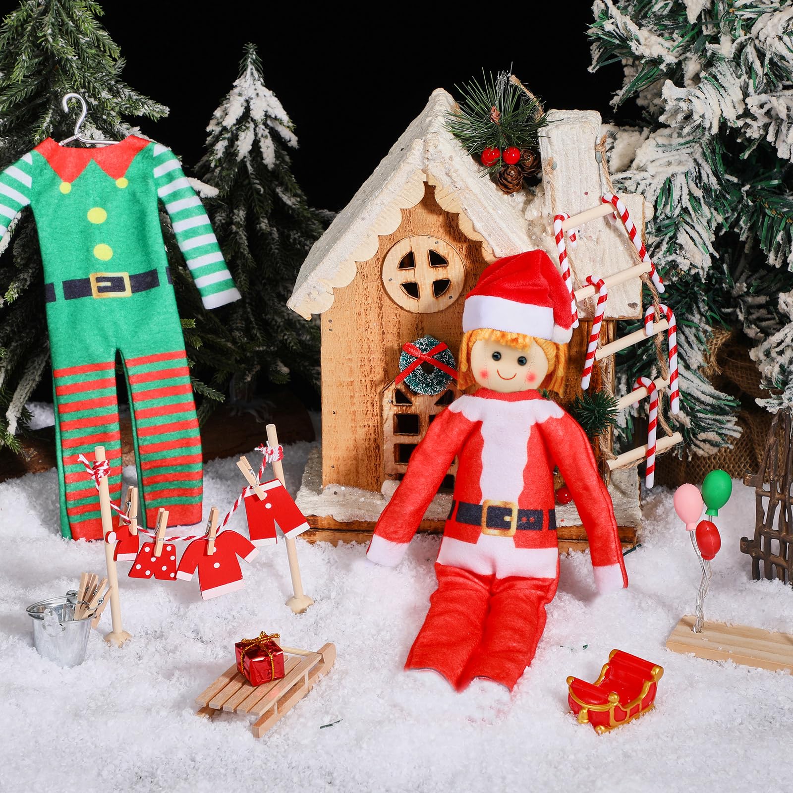 Silipull ginger-man doll outfit for charming seasonal character