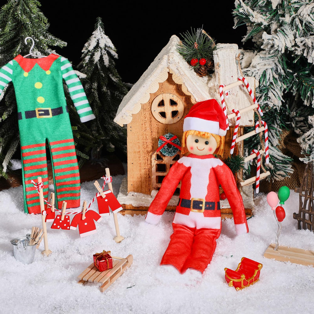 Silipull ginger-man doll outfit for charming seasonal character