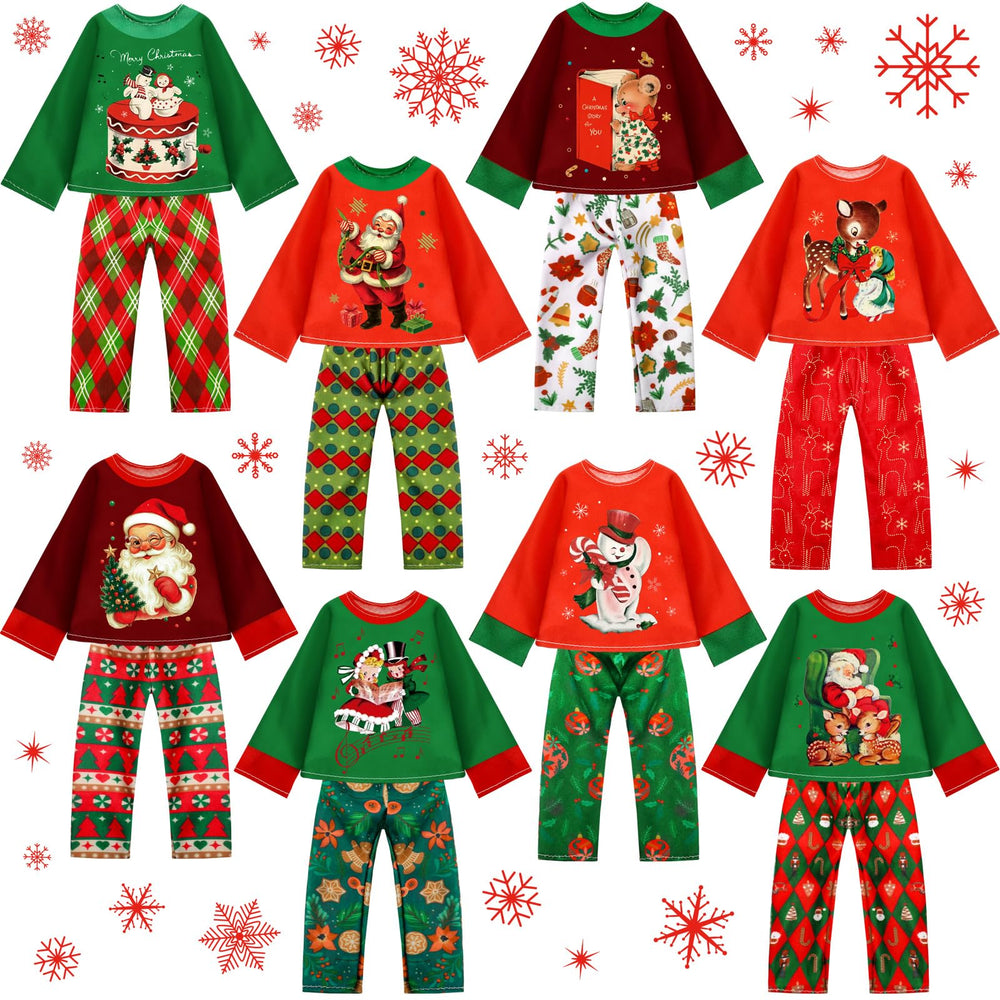 Silipull Santa outfit for 11–12 inch dolls, festive hand-sewn design.