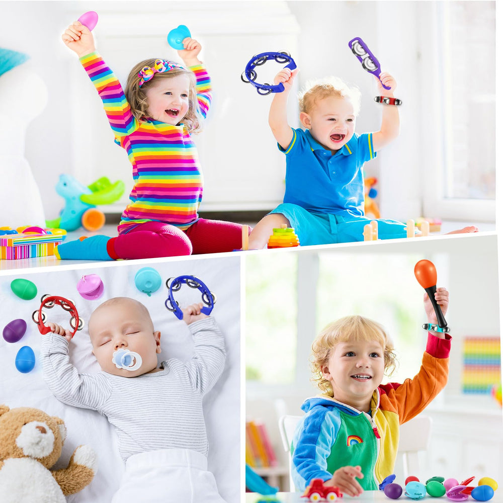 Silipull percussion instruments multi-pack supports classroom rhythm activities and home exploration.