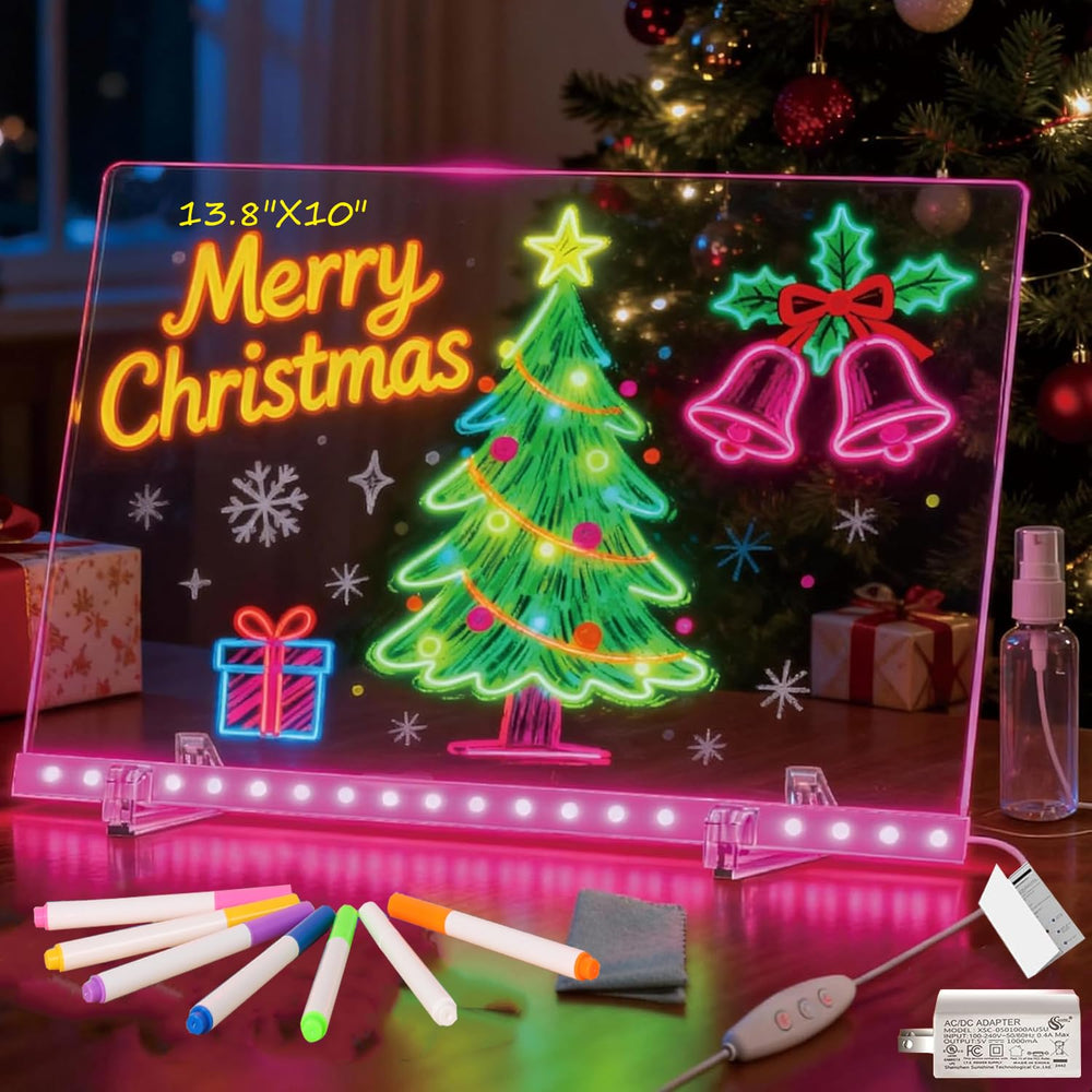 Silkivana LED Note Board with color pens for vibrant classroom notes