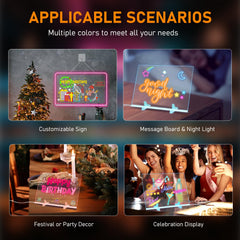 Silkivana LED Note Board features dynamic lighting to spark creativity