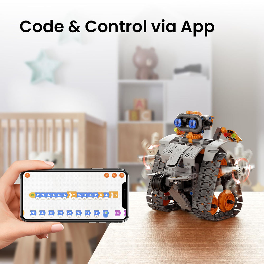 Sillbird app control interface for flexible coding experiences.