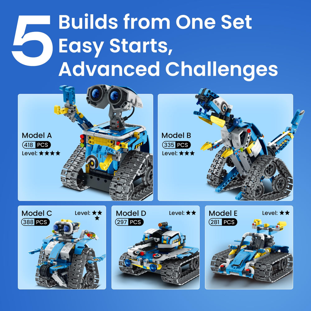 Sillbird clear, colorful instructions help kids assemble robots with confidence.