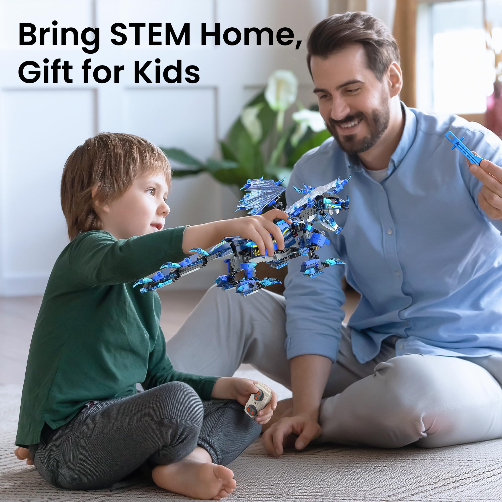Sillbird dragon-building kit 3-in-1 models featuring dragon, tiger, and crocodile for versatile play.