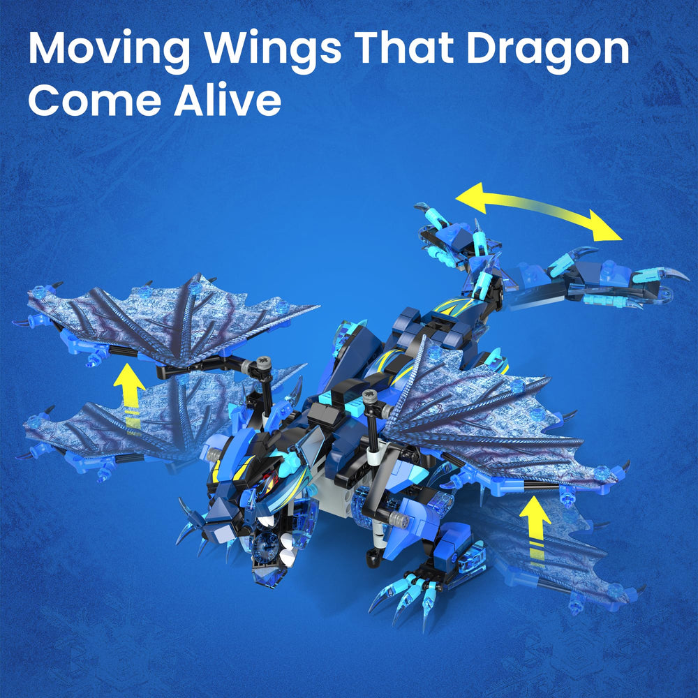Sillbird dragon kit rechargeable battery supports longer play sessions.