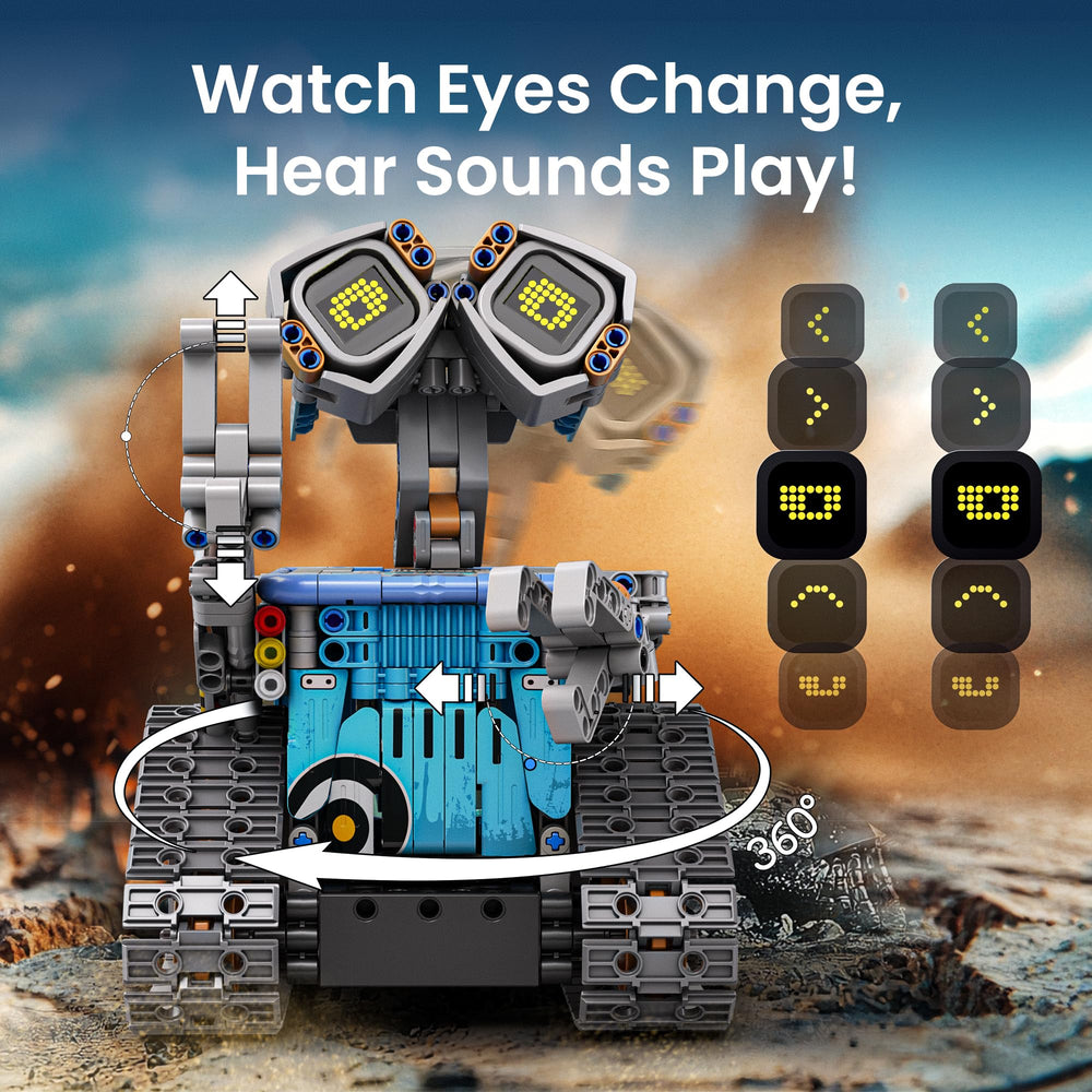Sillbird LED expressive eyes and sounds add personality during play.