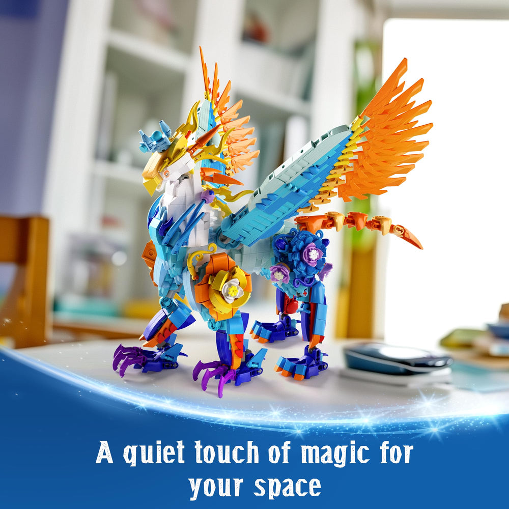 Sillbird floral-patterned creature highlighting rich floral details for decorative shelves