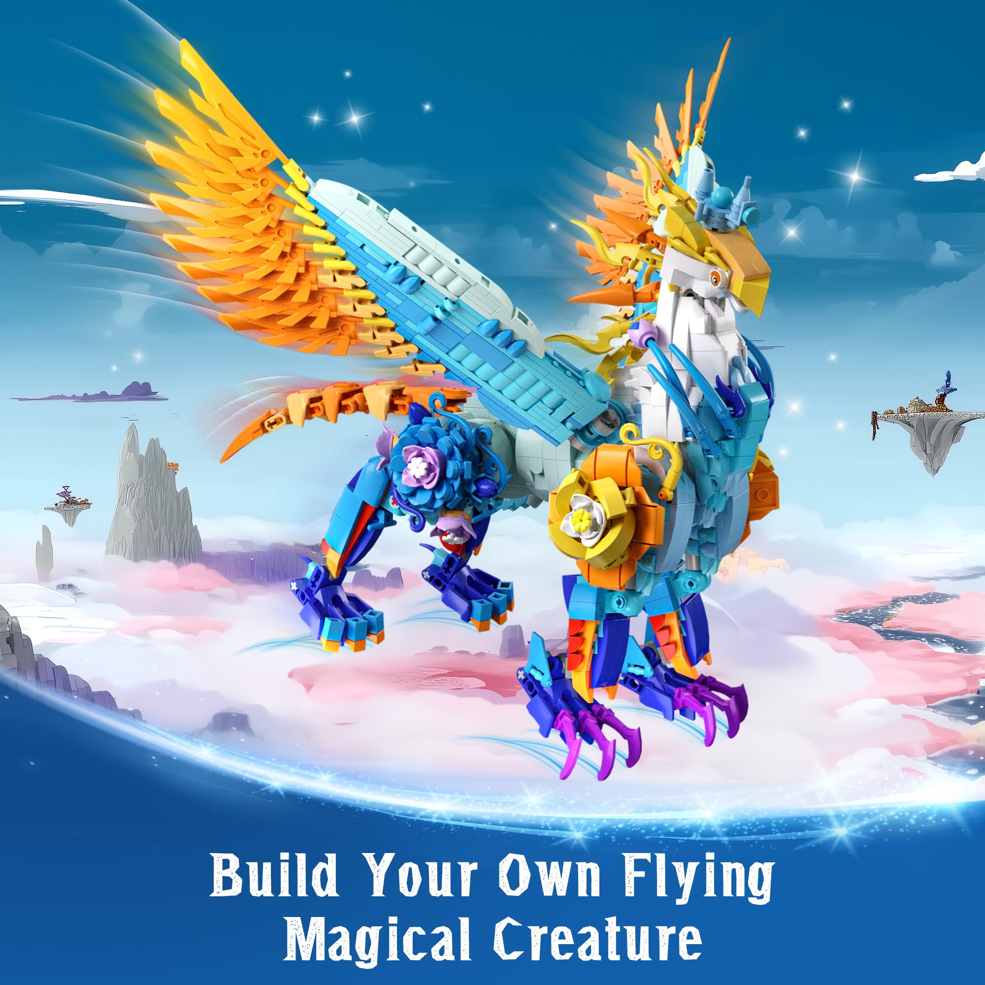 Sillbird magical creatures set shows poseable joints for lifelike motion