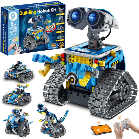 Sillbird robot building kit with 488 pieces fuels hands-on STEM creativity.