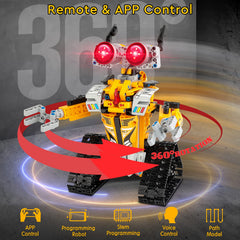 Sillbird robot kit glowing eyes design for a playful character.