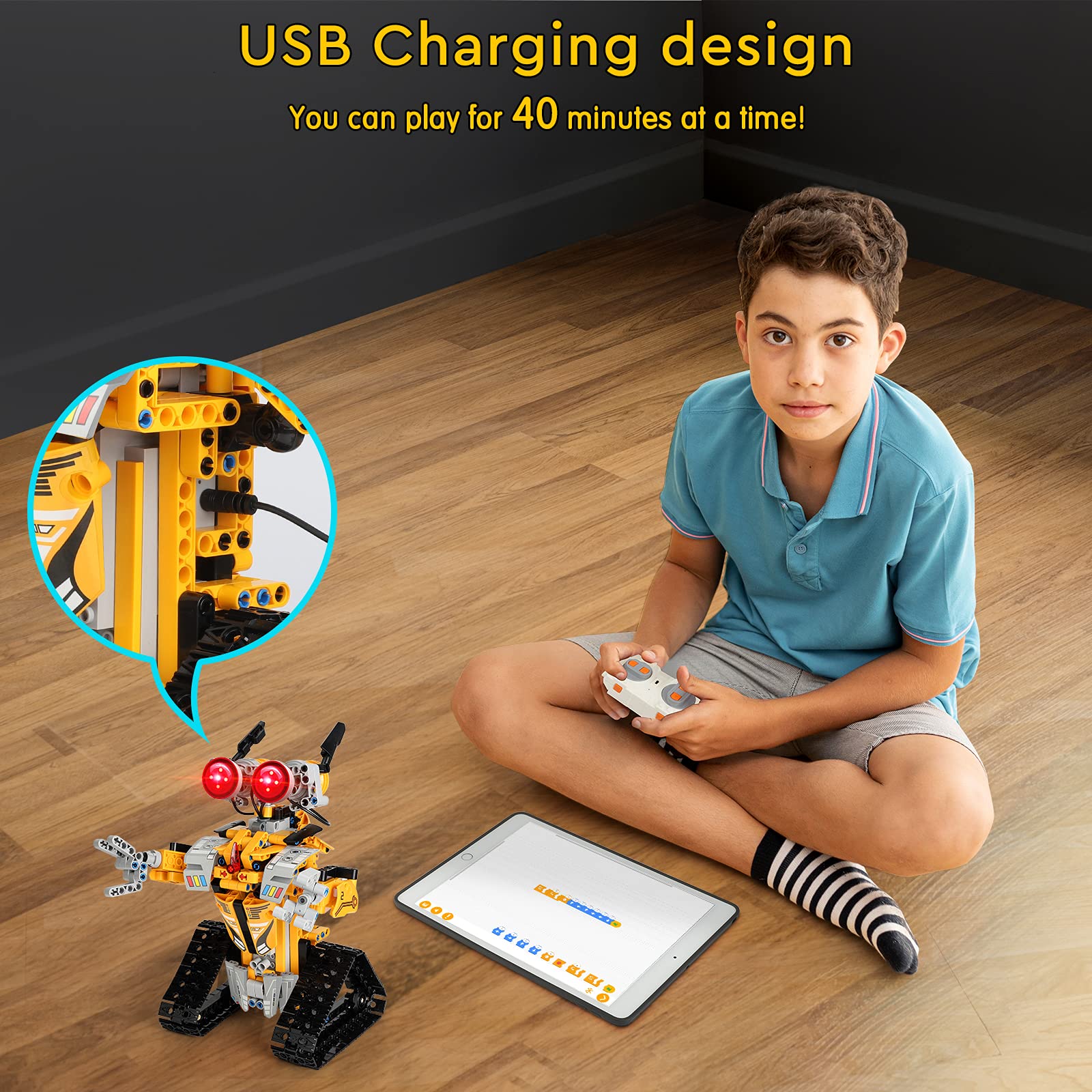Sillbird robot kit rechargeable battery for extended play sessions.