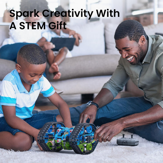 Sillbird robot car kit assembly-step1 with kid-friendly guidance boosts confidence