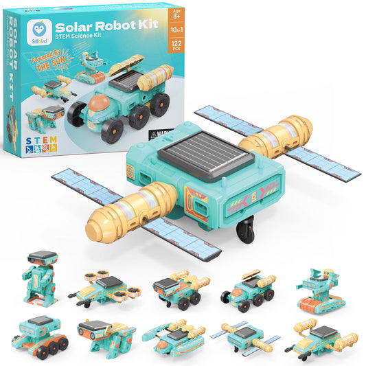 Sillbird Solar Robot Kit 112pcs powered by sun for hands on STEM learning